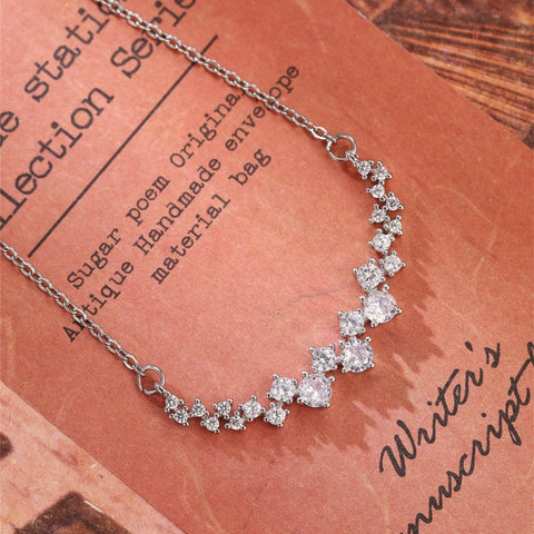 Appropriate 1.20 CT Round Cut Diamond Necklace