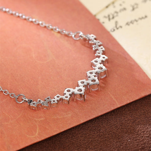 Appropriate 1.20 CT Round Cut Diamond Necklace