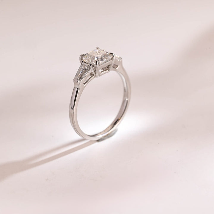 Prettiness Asscher Cut Diamond Anniversary Ring