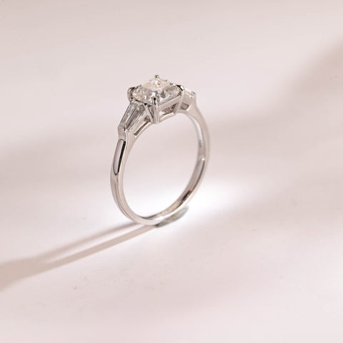 Prettiness Asscher Cut Diamond Anniversary Ring