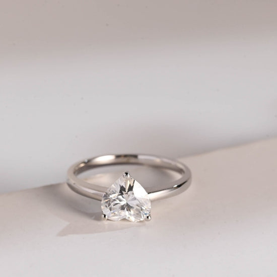 Ecospark Heart Cut Diamond Anniversary Ring