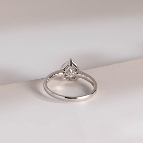 Ecospark Heart Cut Diamond Anniversary Ring