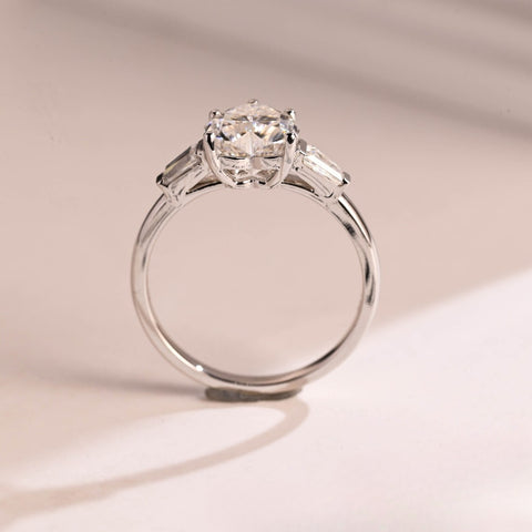 Synthishine Heart Cut Diamond Handmade Ring