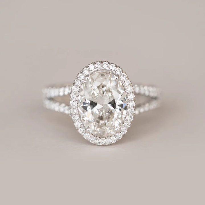 Moissanite 4.97 CT Oval Cut Diamond Boho & Hippie Anniversary Ring