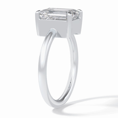 Lab Grown 2.61 CT Emarald Cut Diamond Victorian Anniversary Ring