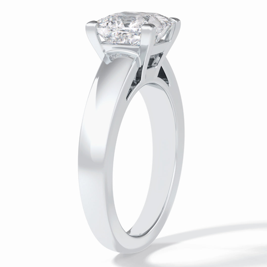 Lab Grown 2.07 CT Princess Cut Diamond Celtic Wedding Ring