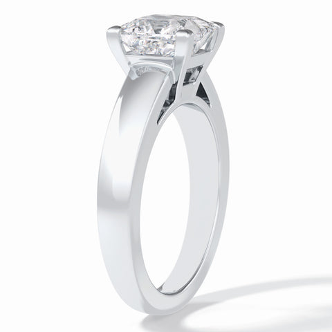 Lab Grown 2.07 CT Princess Cut Diamond Celtic Wedding Ring