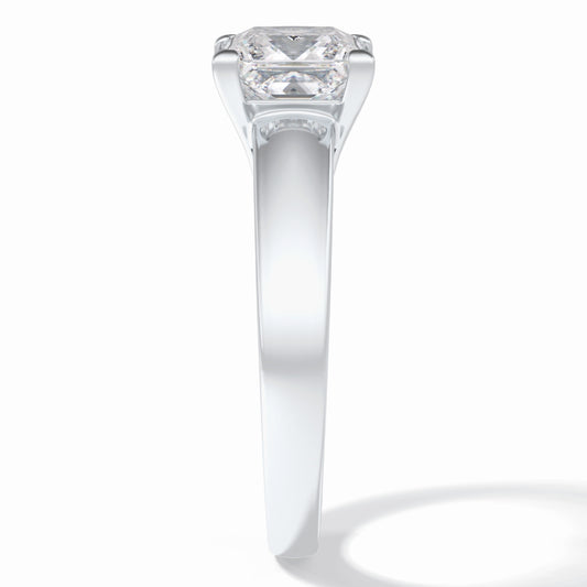 Lab Grown 2.07 CT Princess Cut Diamond Celtic Wedding Ring