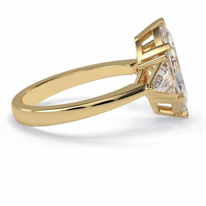 Lab Grown 2.52 CT Marquise Cut Diamond Minimalist Handmade Ring