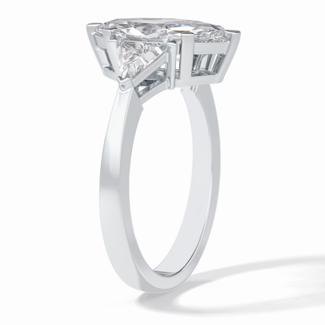 Lab Grown 2.52 CT Marquise Cut Diamond Minimalist Handmade Ring