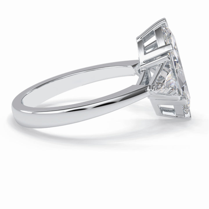 Lab Grown 2.52 CT Marquise Cut Diamond Minimalist Handmade Ring