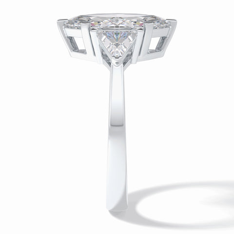 Lab Grown 2.52 CT Marquise Cut Diamond Minimalist Handmade Ring