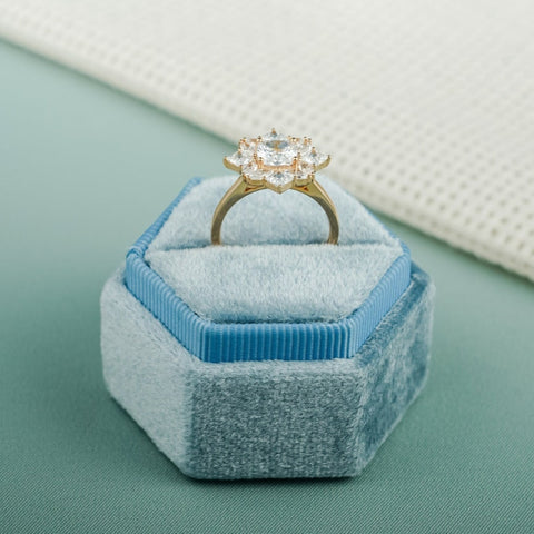 Handpicked Cushion Cut Diamond Wedding Ring