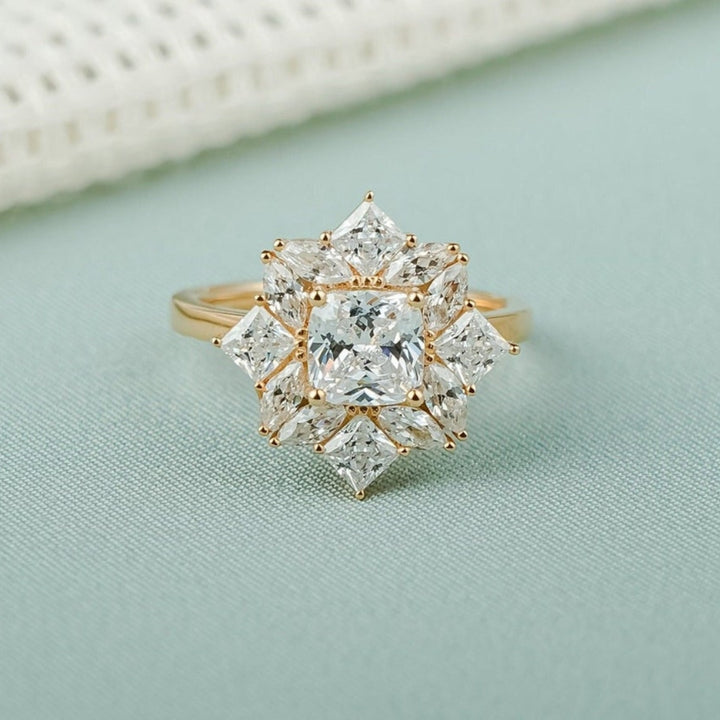 Handpicked Cushion Cut Diamond Wedding Ring