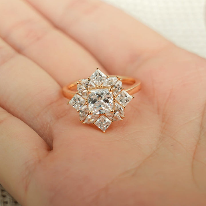 Handpicked Cushion Cut Diamond Wedding Ring