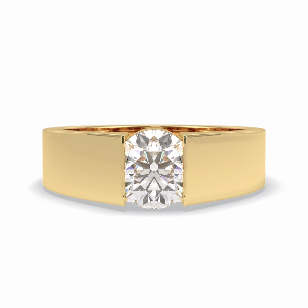 Lab Grown 1.16 CT Round Cut Diamond Boho & Hippie Anniversary Ring