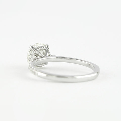 Lab Grown 3.10 CT Round Cut Diamond Gothic Anniversary Ring