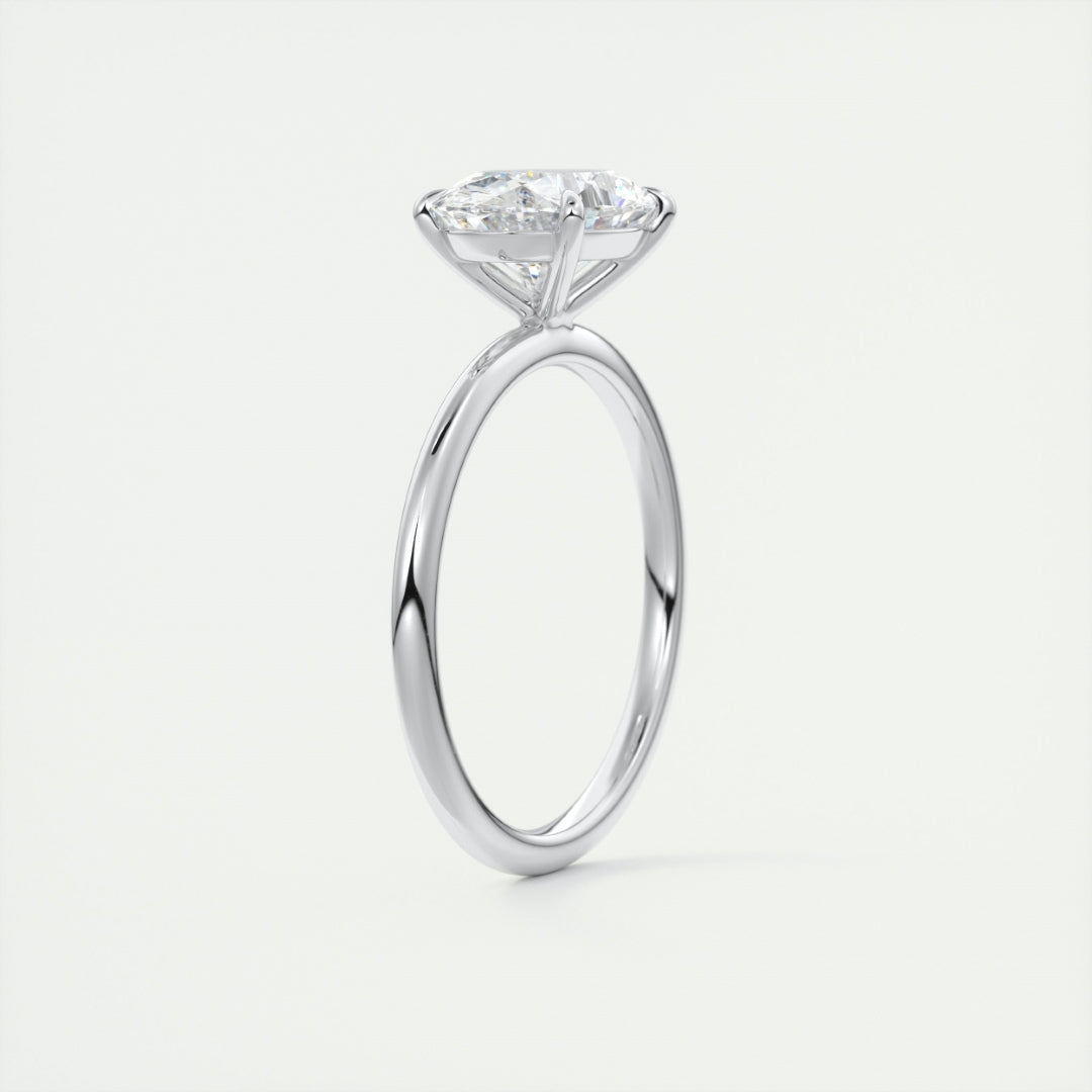 Lab Grown 1.90 CT Oval Cut Diamond Edwardian Anniversary Ring