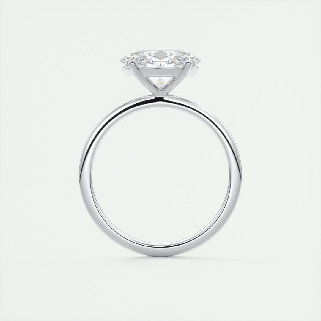 Lab Grown 1.90 CT Oval Cut Diamond Edwardian Anniversary Ring