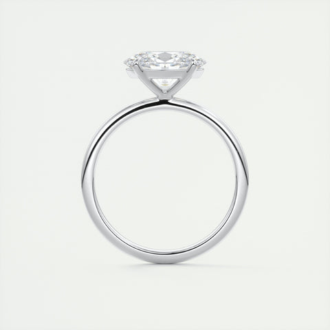 Lab Grown 1.90 CT Oval Cut Diamond Edwardian Anniversary Ring