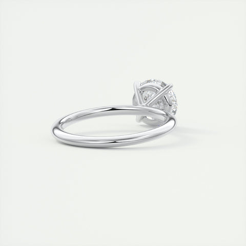 Lab Grown 1.34 CT Round Cut Diamond Art Deco Engagement Ring