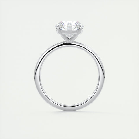 Lab Grown 1.34 CT Round Cut Diamond Art Deco Engagement Ring