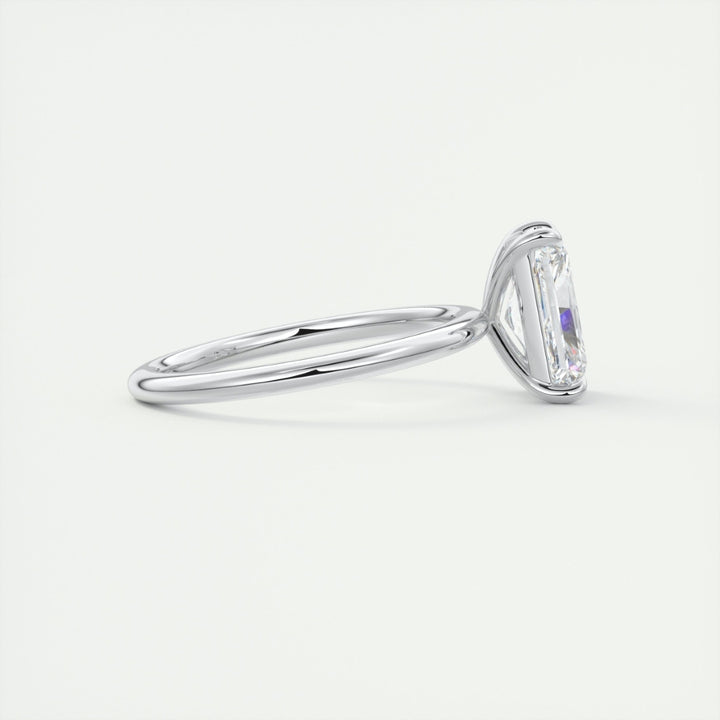 Lab Grown 2.10 CT Radiant Cut Diamond Art Nouveau Anniversary Ring