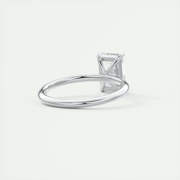 Lab Grown 2.10 CT Radiant Cut Diamond Art Nouveau Anniversary Ring