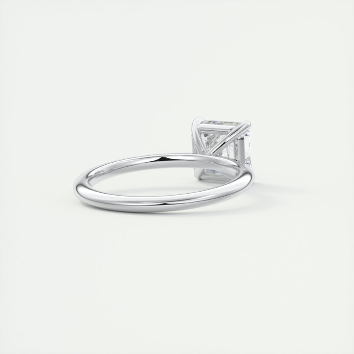 Lab Grown 1.20 CT Asscher Cut Diamond Mid-Century Handmade Ring