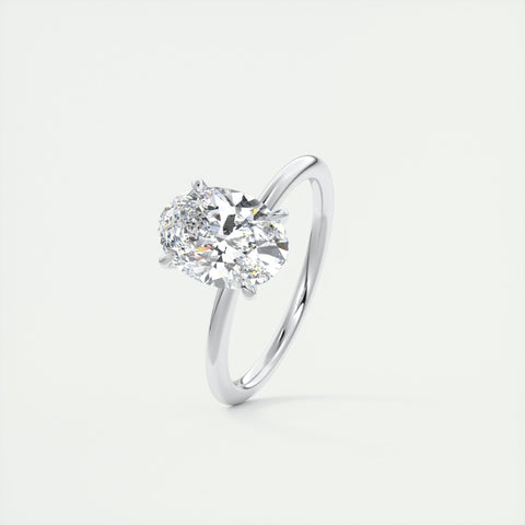 Lab Grown 1.00 CT Oval Cut Diamond Victorian Wedding Ring