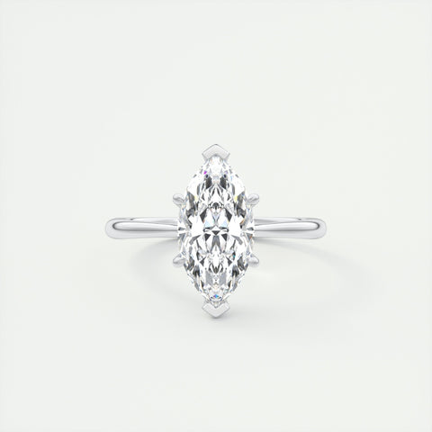 Lab Grown 1.65 CT Marquise Cut Diamond Edwardian Anniversary Ring