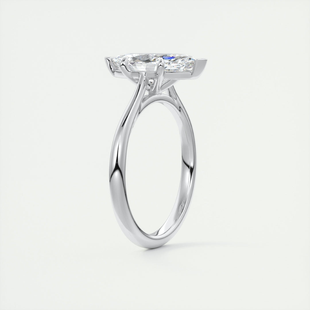 Lab Grown 1.65 CT Marquise Cut Diamond Edwardian Anniversary Ring