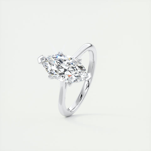 Lab Grown 1.65 CT Marquise Cut Diamond Edwardian Anniversary Ring