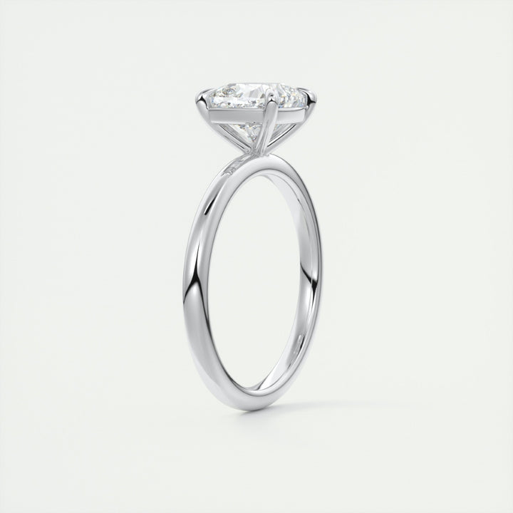 Lab Grown 1.11 CT Cushion Cut Diamond Art Deco Engagement Ring