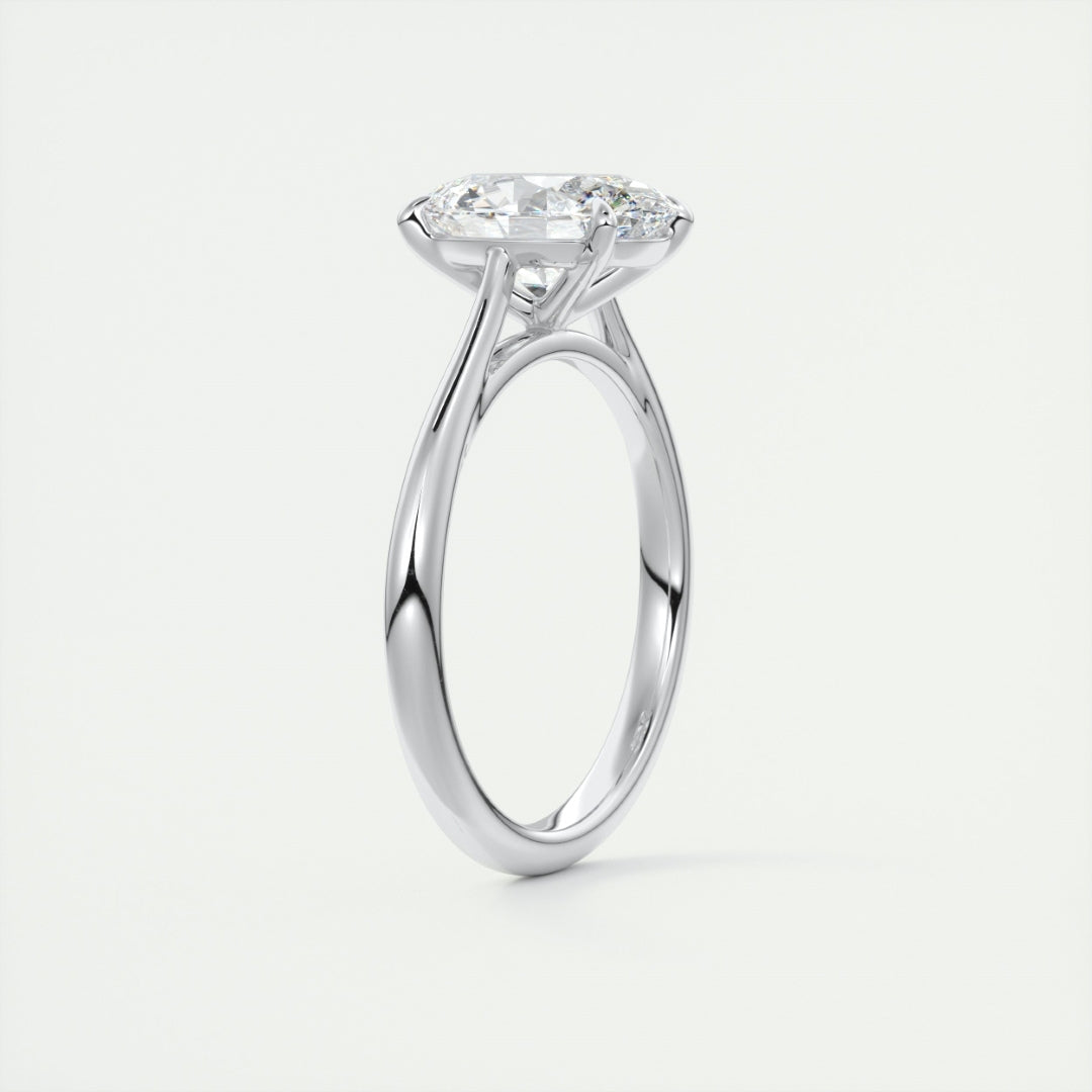 Lab Grown 1.80 CT Oval Cut Diamond Celtic Anniversary Ring