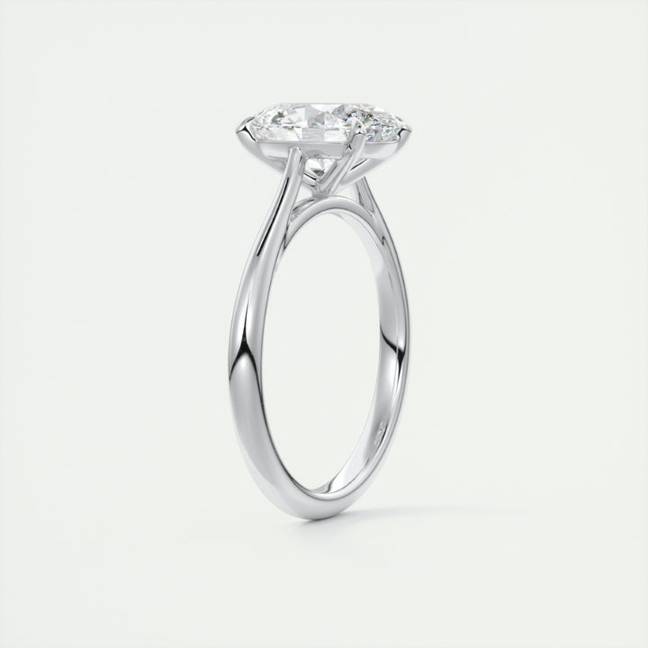 Lab Grown 1.80 CT Oval Cut Diamond Celtic Anniversary Ring