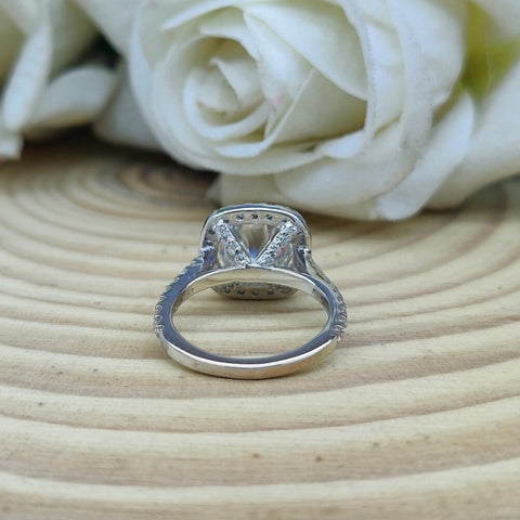 Reasonably Round Cut Diamond Engagement Ring