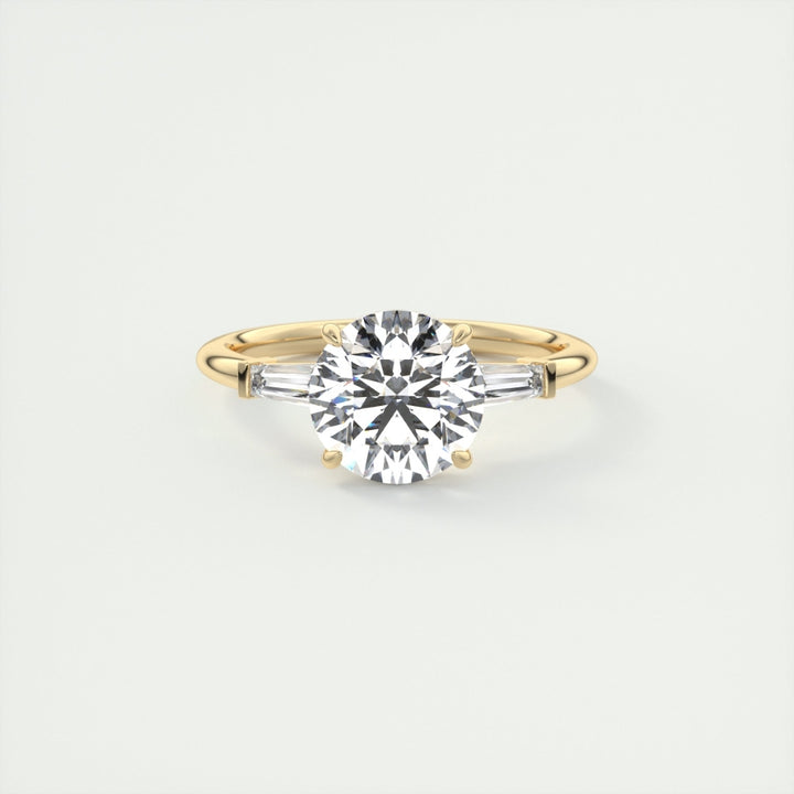 Lab Grown 2.40 CT Round Cut Diamond Boho & Hippie Anniversary Ring