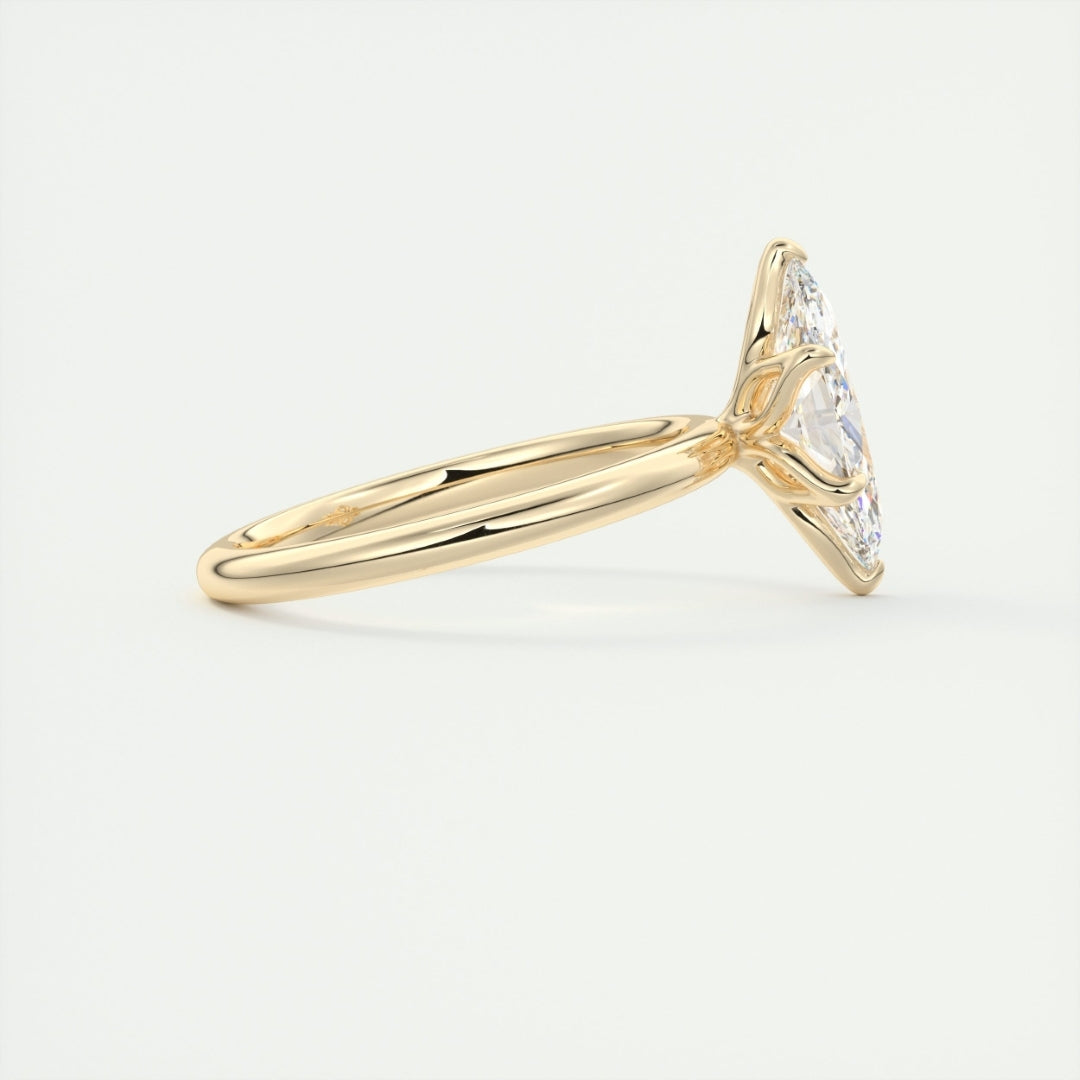 Lab Grown 1.50 CT Marquise Cut Diamond Boho & Hippie Anniversary Ring