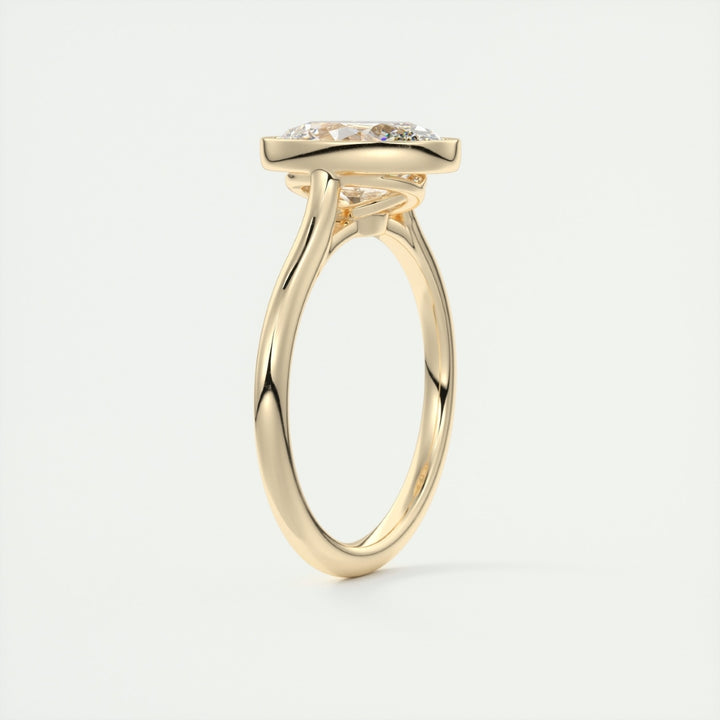 Lab Grown 1.23 CT Oval Cut Diamond Minimalist Anniversary Ring