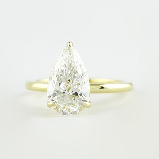 Lab Grown 2.00 CT Pear Cut Diamond Celtic Anniversary Ring