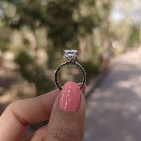 Fairly Cushion Cut Diamond Handmade Ring