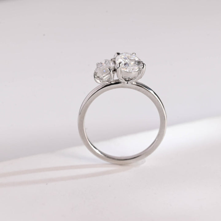 Dazzling Perfection 4.50 CT Pear Cut Moissanite Wedding Ring