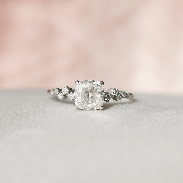 Timeless Cushion Cut Moissanite Handmade Ring with Stunning Brilliance