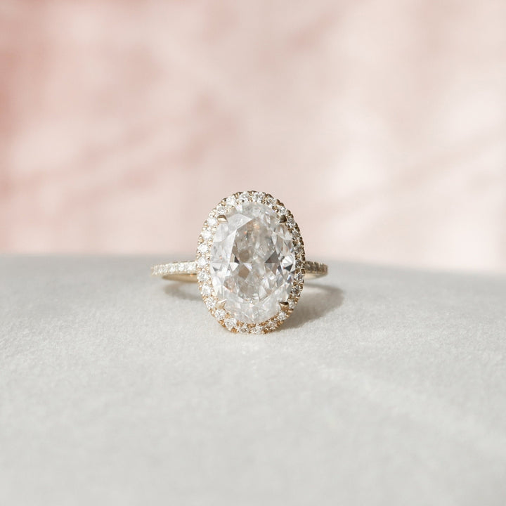 Glistening Dreams 2.50 CT Custom Oval Cut Moissanite Wedding Ring