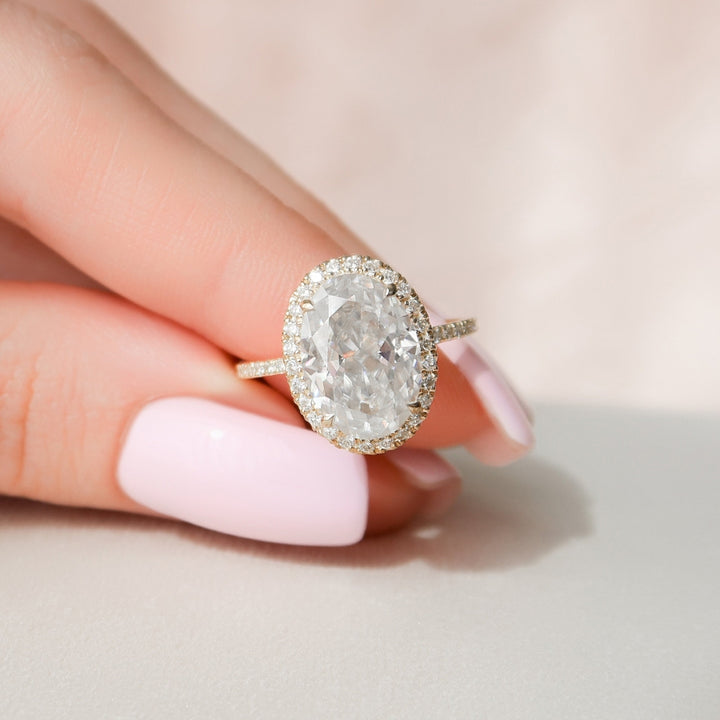 Glistening Dreams 2.50 CT Custom Oval Cut Moissanite Wedding Ring