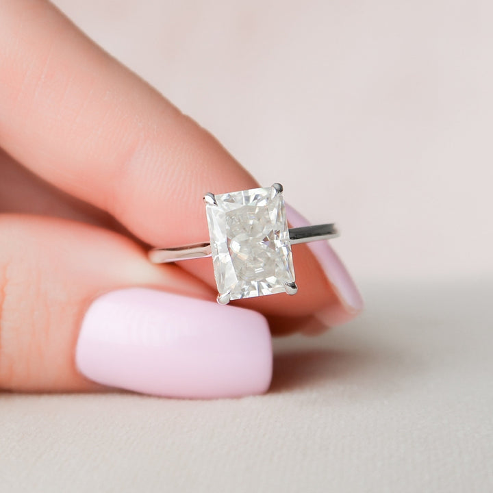 Beautiful Solitaire Radiant Cut Diamond With A Timeless Design