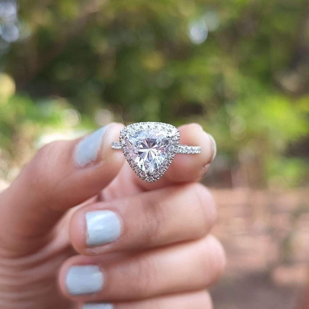 Mesmerising Trillion Cut Diamond Anniversary Ring