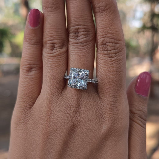 Fine Princess Cut Diamond Anniversary Ring