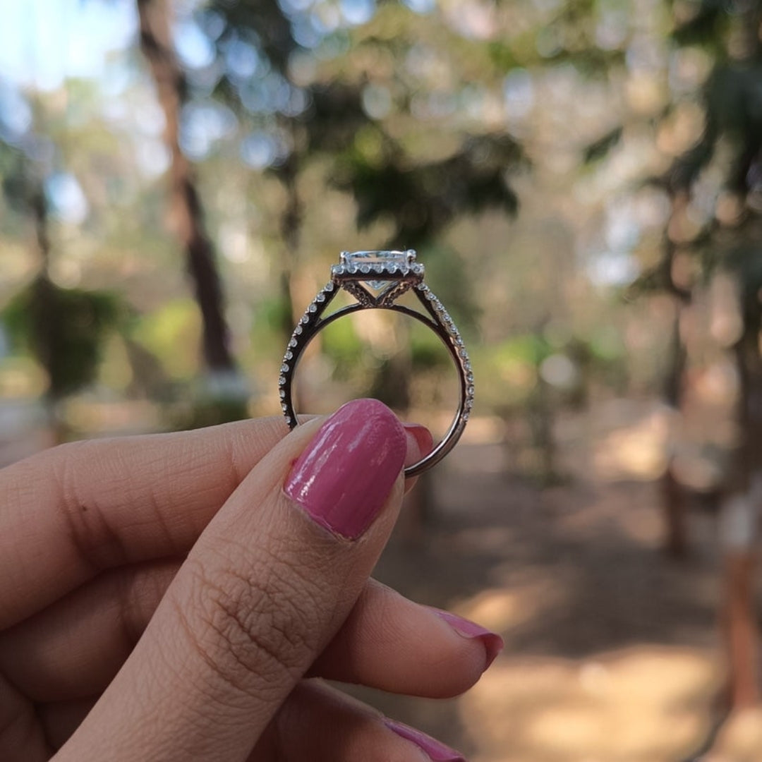 Fine Princess Cut Diamond Anniversary Ring